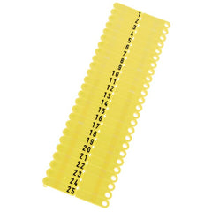 Twintag oormerken - genummerd - set 50 stuks