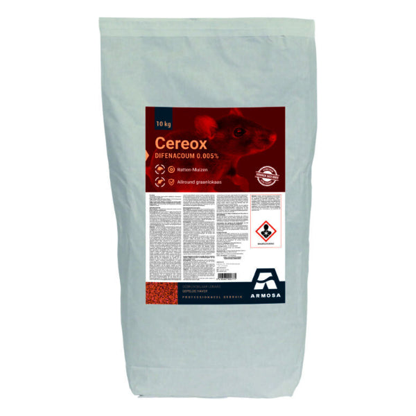 Cereox - gepelde haver - difenacoum - 10 kg - prof. circuit