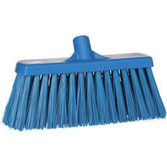 Vikan hygiene bezem - 330 mm - blauw - extra harde vezels