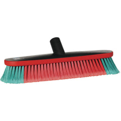 Brosse de lavage ovale de transport Vikan avec passage d'eau et pare-chocs en caoutchouc - 370 mm