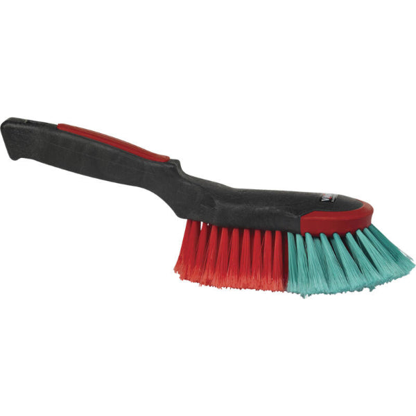 Brosse à main souple de transport Vikan avec pare-chocs en caoutchouc - 320 mm