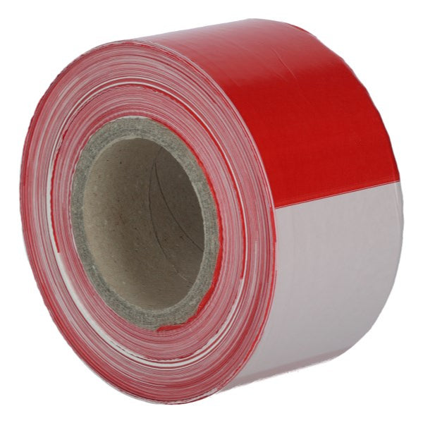 Afzetlint rood/wit - 250m x 80 mm