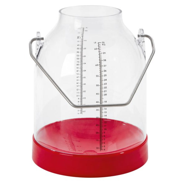 Melkemmer met hengsel rood - 30 liter