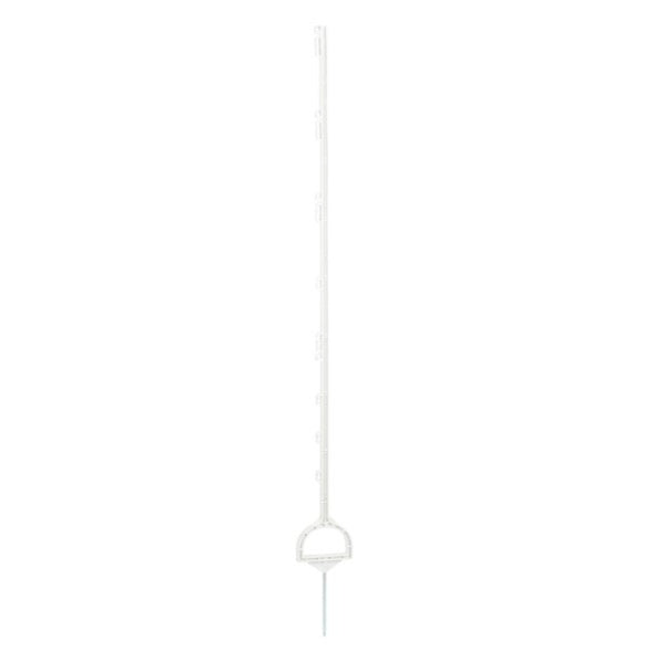 Poteau de pâturage en plastique blanc - 158 cm - avec support de pied