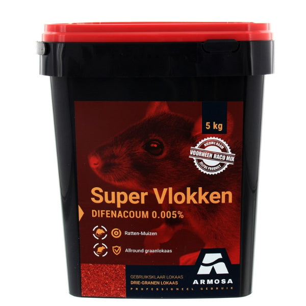 Rastop Super Vlokken - tarwemix - difenacoum - prof. circuit