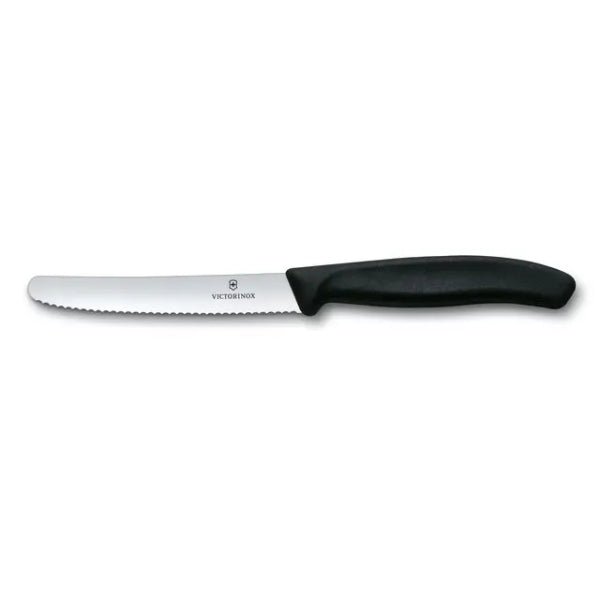 Victorinox 6.7833 - Swiss Classic Tomatenmes getand 11 cm - zwart