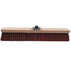 Brosse de rue PVC + Bahia avec support manche - 60 cm