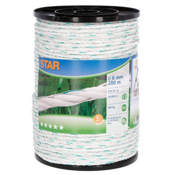 Afrasteringskoord Star - 6 mm - 200 m