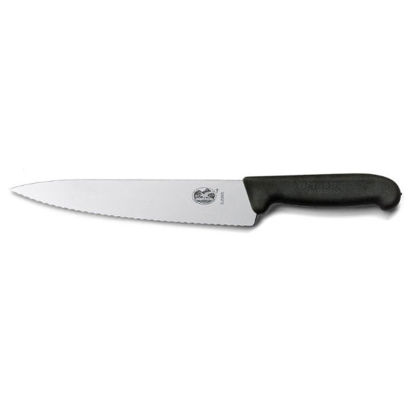 Victorinox 5.2033.19 - Couteau à découper Fibrox coupe ondulée - 19 cm