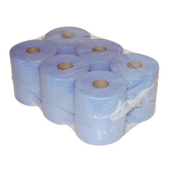 Papier pour pis 1166 2 couches bleu collé - 6 rouleaux/paquet