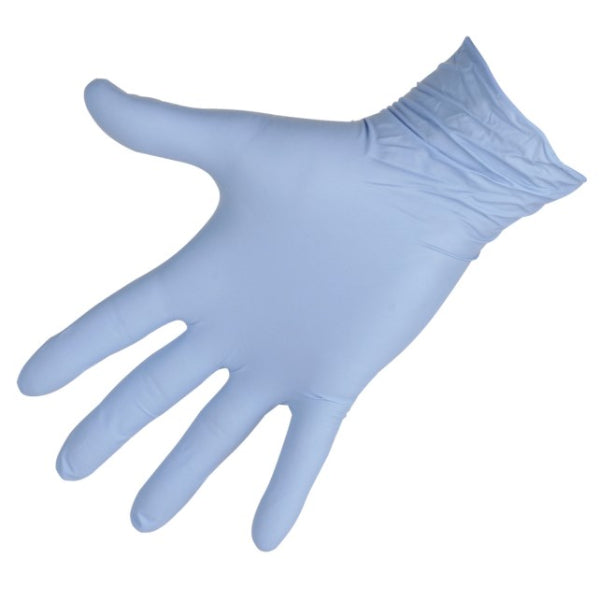 Gants en nitrile 5,5 mil - sans latex ni poudre - S &gt; XXL