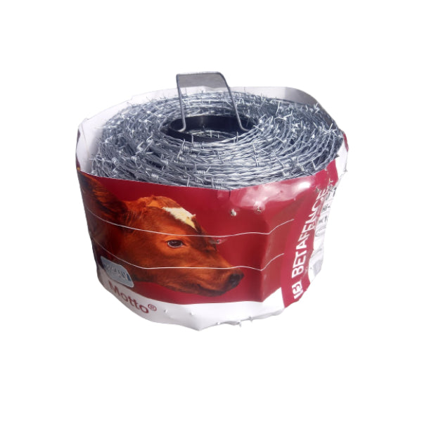 QWORK® 20m prikkeldraad gemaakt van thermisch verzinkt staaldraad - draaddiameter 1,8 mm QWORK® 20m prikkeldraad gemaakt van thermisch verzinkt staaldraad - draaddiameter 1,8 mm