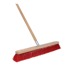 Brosse de rue PVC non peinte avec support manche - 60 cm