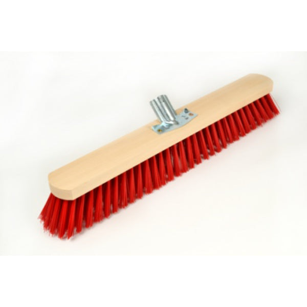 Brosse de rue PVC non peinte avec support manche - 60 cm